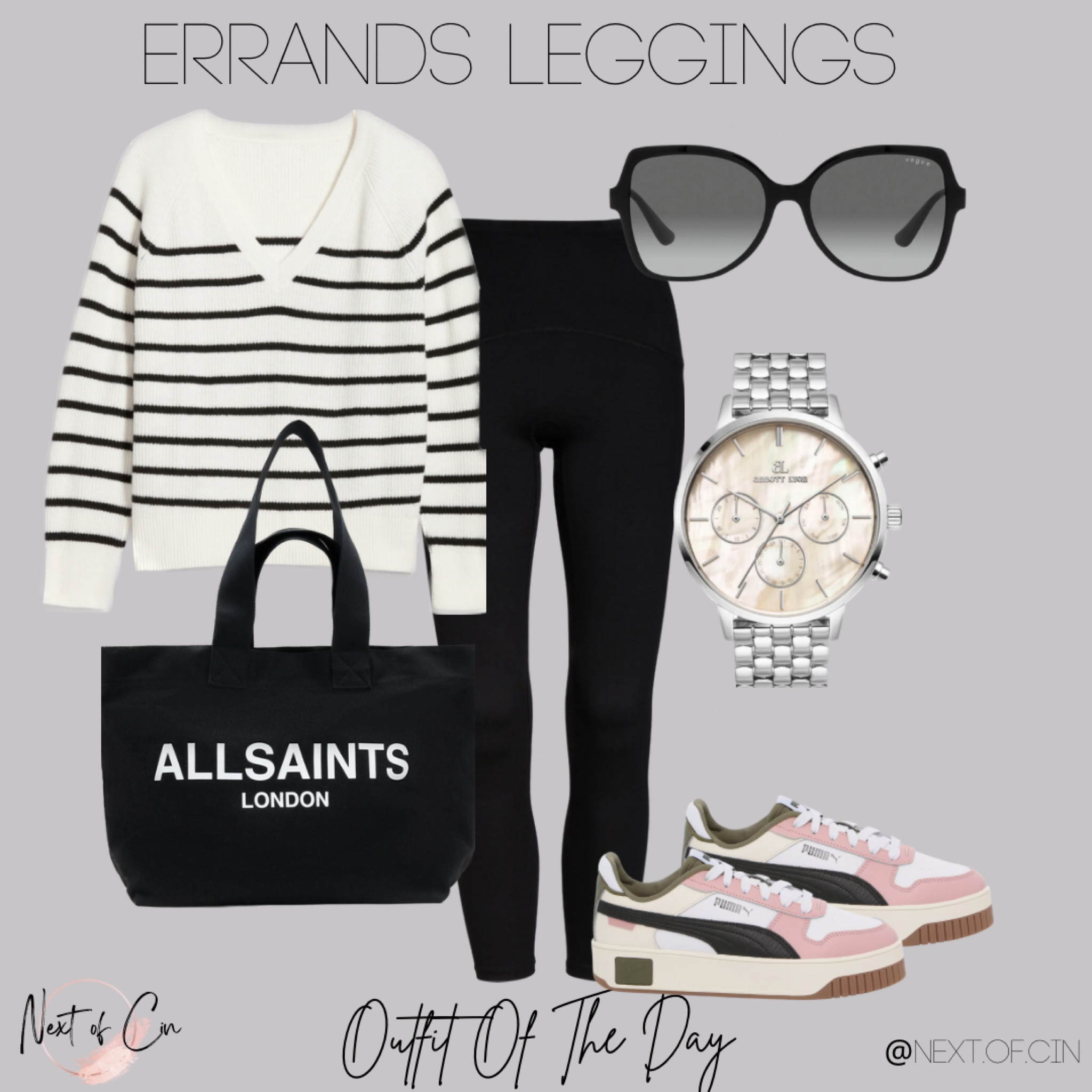 Perfect mall outfit to get all your holiday shopping done in comfort and style! Or maybe to travel for the holidays? Click below to shop these exact items while they last  

Spanx leggings puma sneakers stripped sweater sunglasses black tote 
#casualstyle #runningerrands 

#LTKstyletip #LTKshoecrush #LTKover40