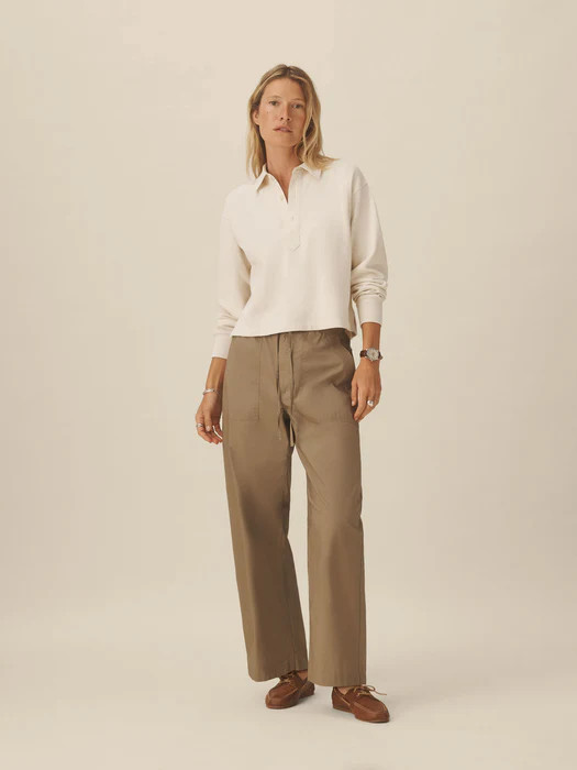 Putty Parachute Poplin Pull-On Pant | Buck Mason | Buck Mason