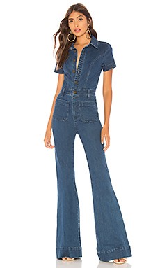Show Me Your Mumu Everhart Jumpsuit in Lunar Blue from Revolve.com | Revolve Clothing (Global)