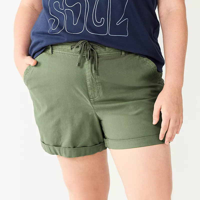 Plus Size Sonoma Goods For Life® Utility Shorts | Kohl's