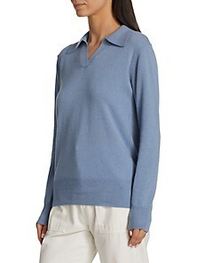 COLLECTION Cashmere Polo Sweater | Saks Fifth Avenue