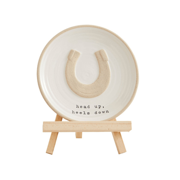 Horse Shoe Plate Stand Set | Mud Pie