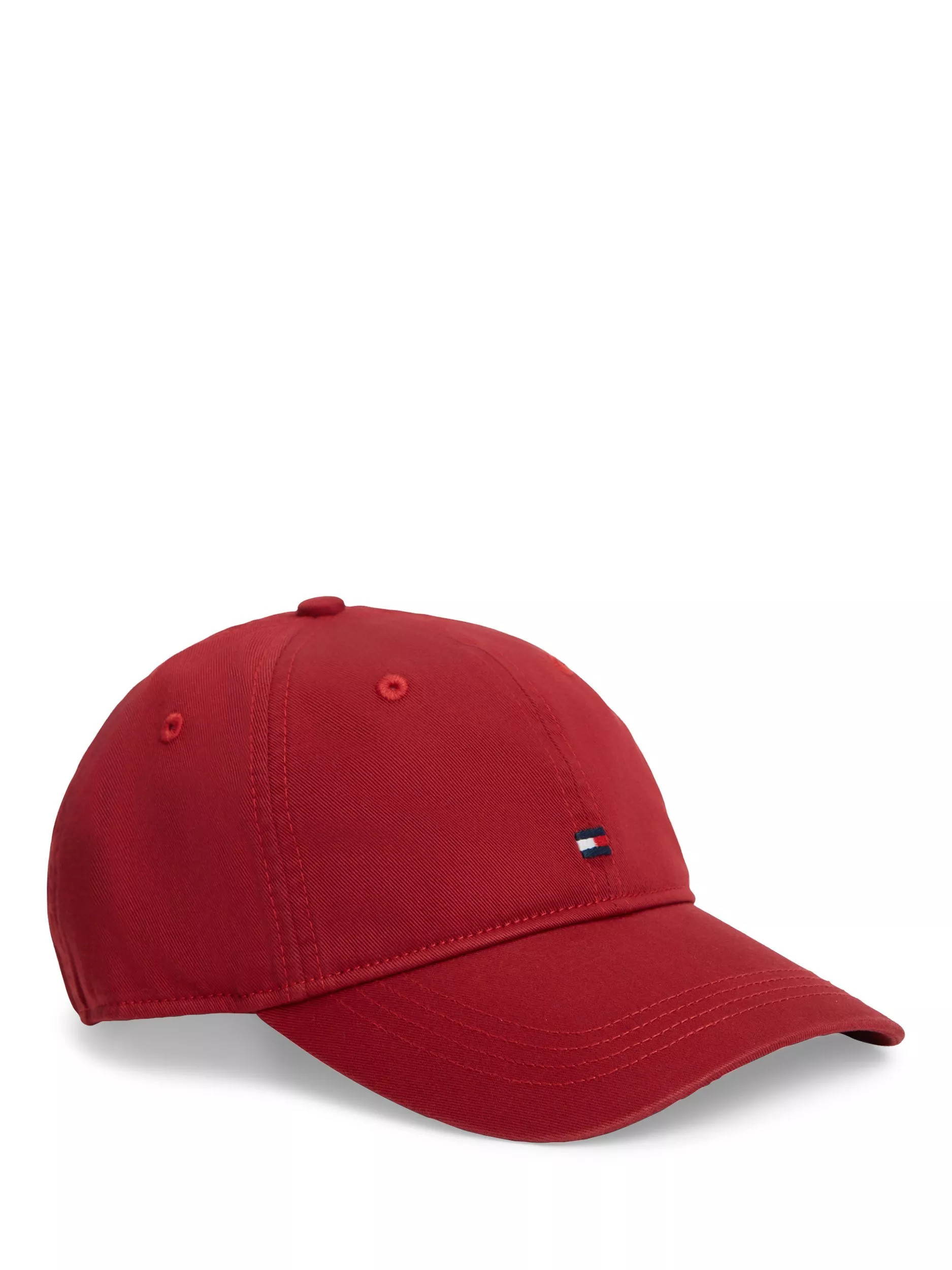 Tommy Hilfiger Six-Panel Cotton Cap, Regatta Red | John Lewis (UK)