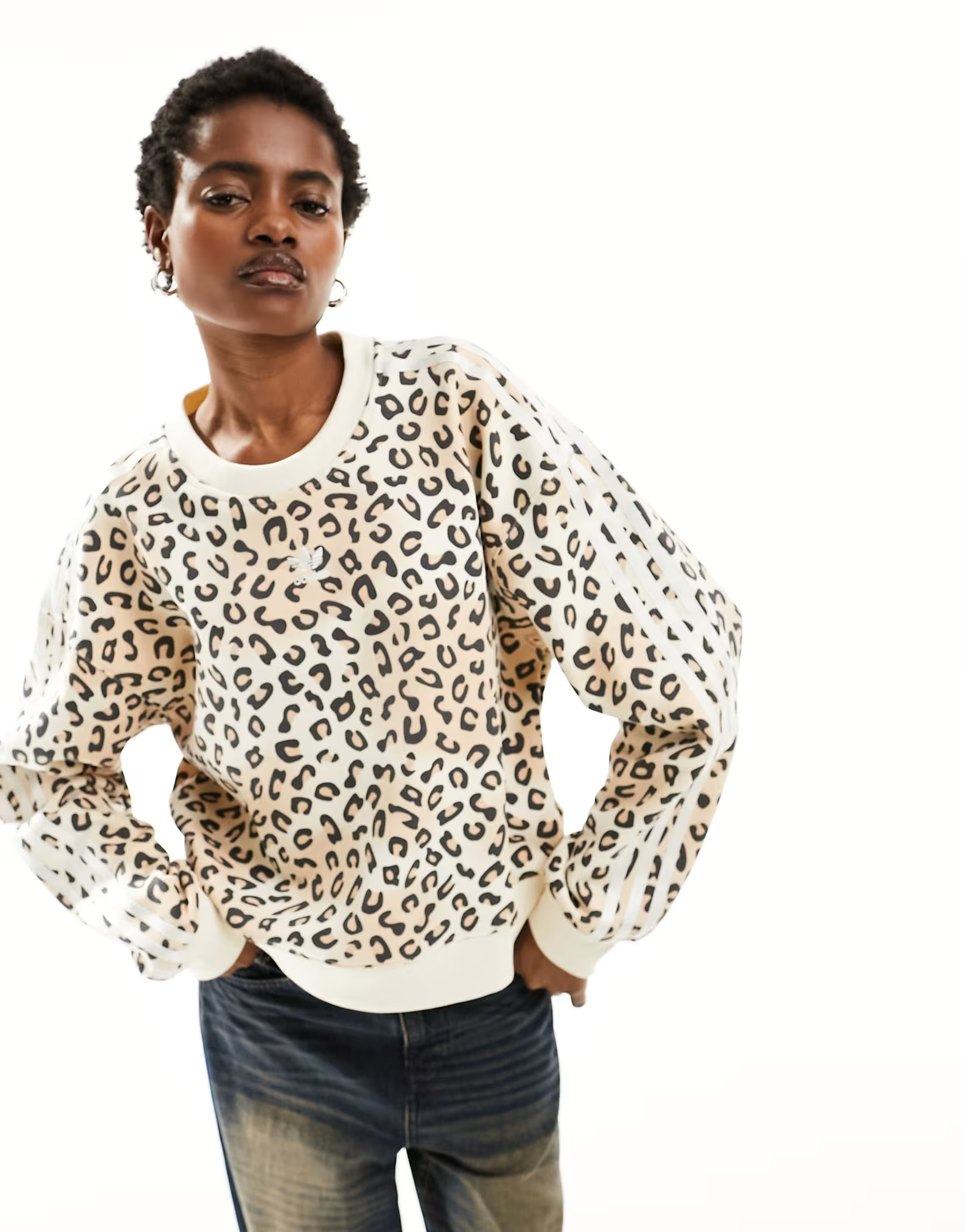 adidas Originals – Leopard Luxe – Sweatshirt mit All-over-Leopardenmuster | ASOS (Global)