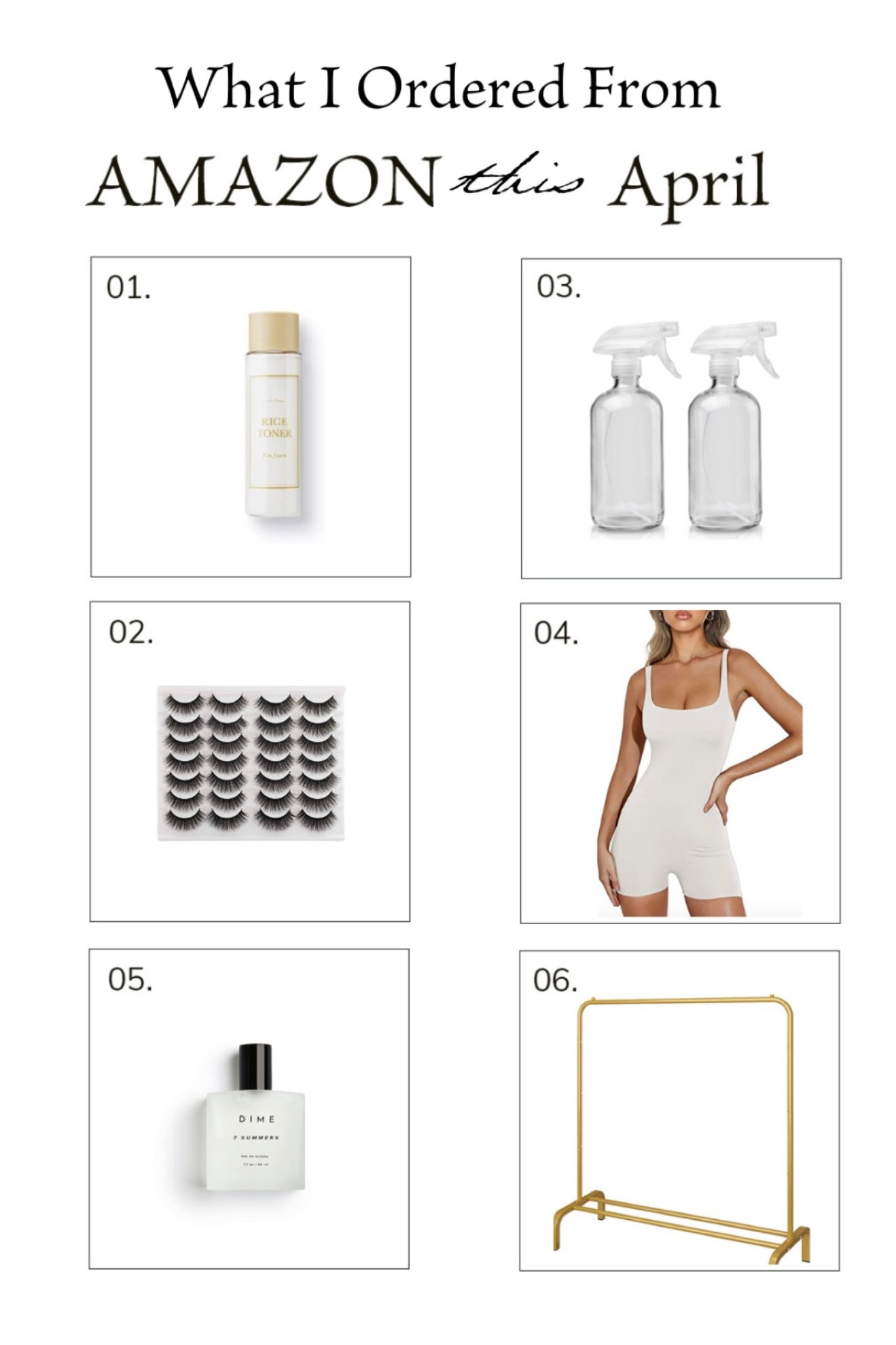 April Amazon Haul 🦋🤍 #amazon #ltkunder25 #cleanbeauty #ltkunder50 #home #activewear #eyelashes 