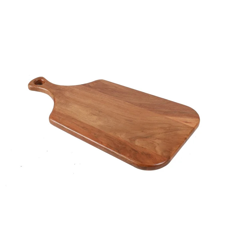 Better Homes & Gardens Acacia Wood Rectangle Serving Board with Ergonomic Handle | Walmart (US)