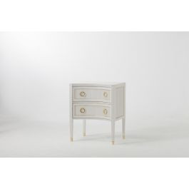 Modern History Swedish Reeded Two Drawer Nightstand | The Well Appointed House, LLC