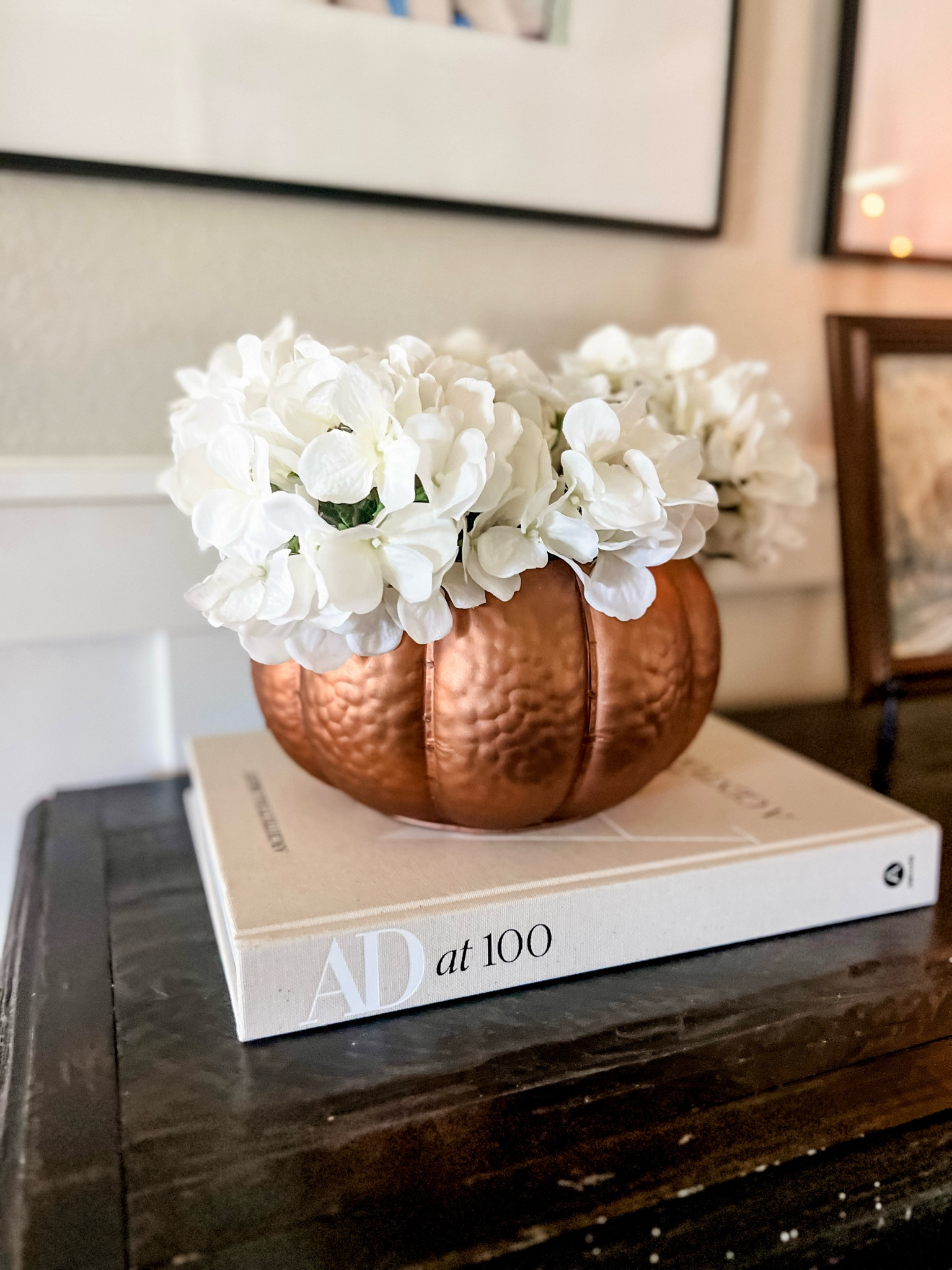 Obsessed with the copper pumpkin bucket!  I added some hydrangeas to it and love how it pairs together!  I also got the matching smaller size pumpkin that I linked! 

Fall decor, Michaels, pumpkin decor, hydrangeas

#LTKHome #LTKFindsUnder50 #LTKSeasonal