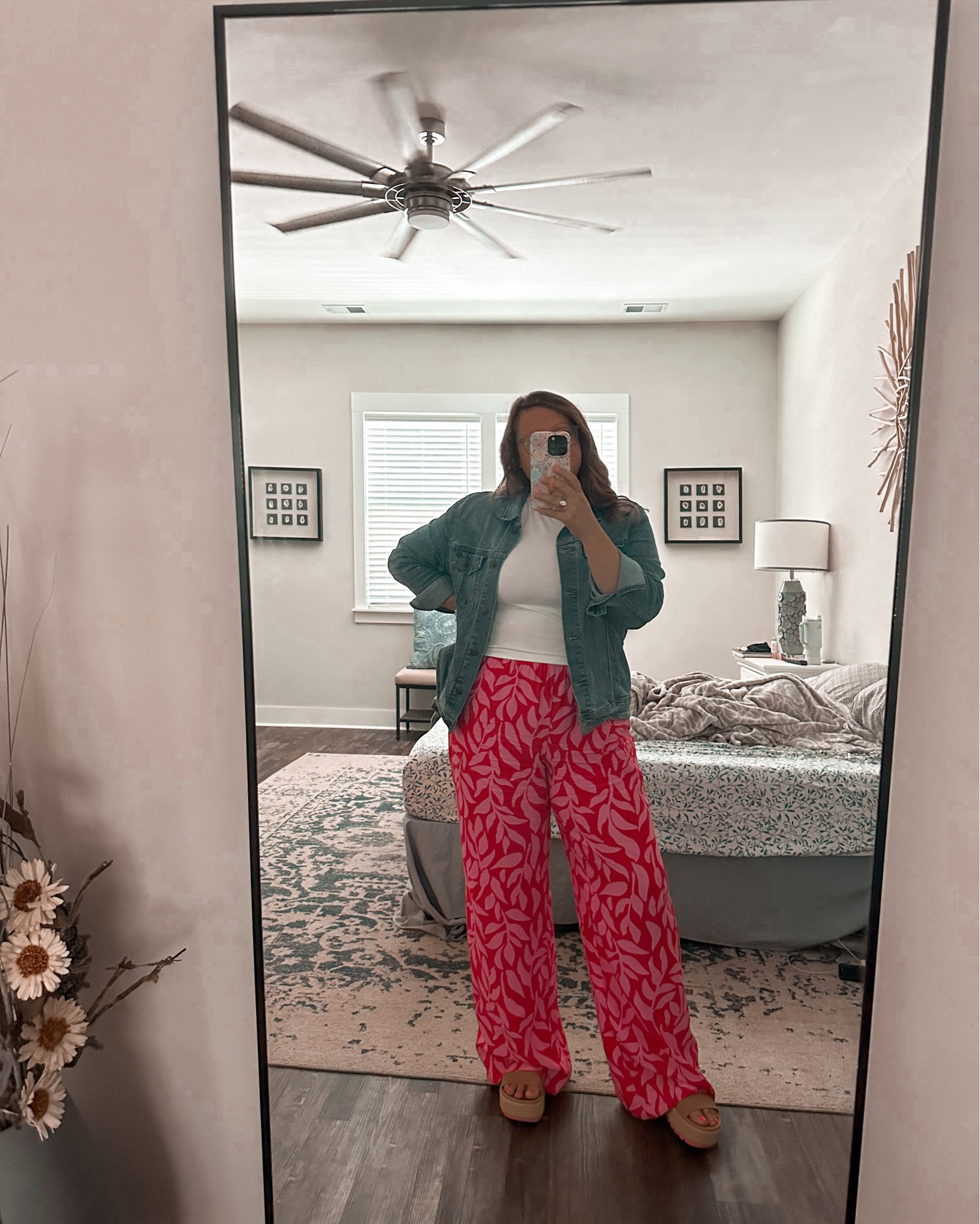 Pants on sale today from Target! Shirt is also target | in a Large in both 

Jean jacket is Old Navy 

Shoes are Reefs

#LTKSaleAlert #LTKBacktoSchool #LTKMidsize