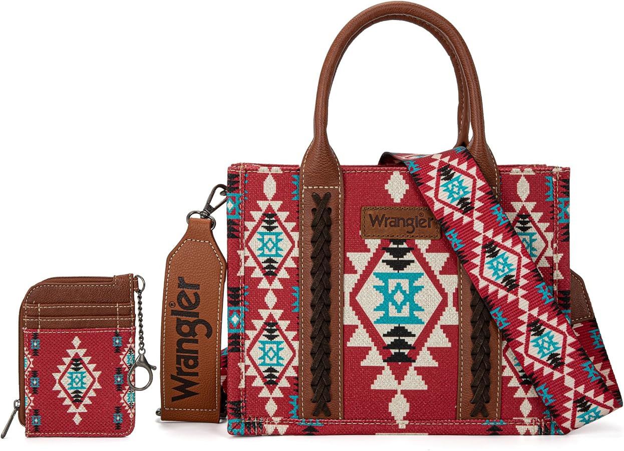 Wrangler Tote Bag for Women Western Aztec Purse and Handbag Set | Amazon (US)