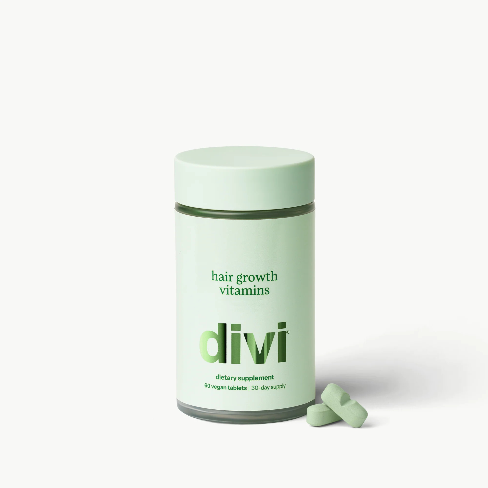 Divi Hair Growth Vitamins | Vegan Formula for Thicker Hair | Divi Official LLC