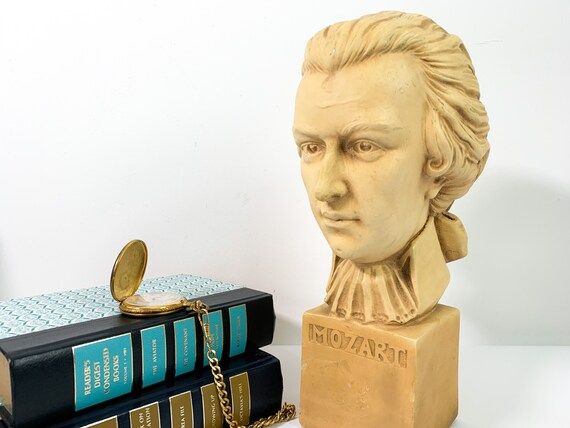 Vintage Bust of Motzart circa 1950s - Music Composer Retro Chic Music Composer Mid century Home L... | Etsy (US)
