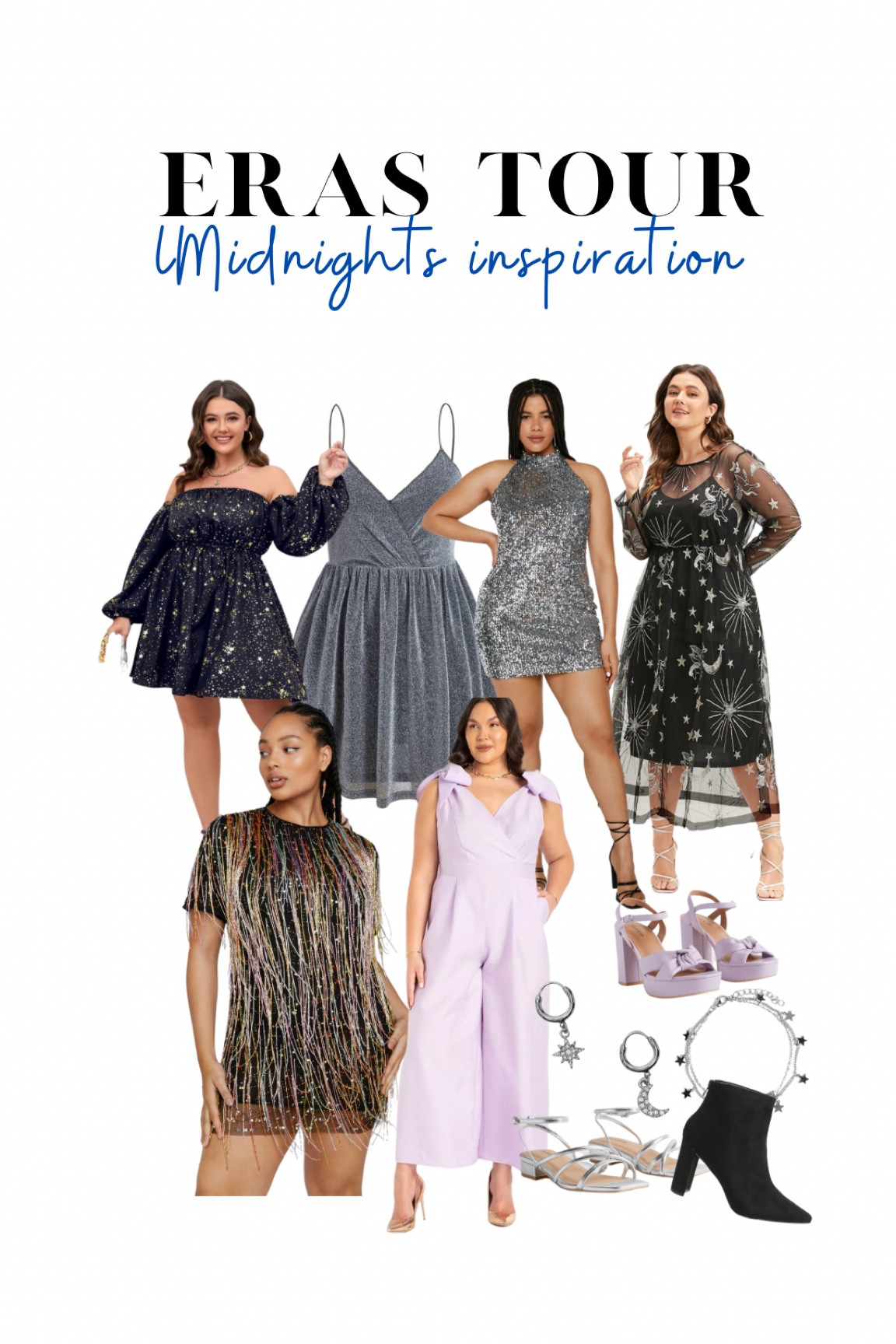 Plus-sized outfits for the Taylor Swift Eras Tour inspired by the Midnights era 🌙⭐️



#LTKsalealert #LTKshoecrush #LTKcurves
