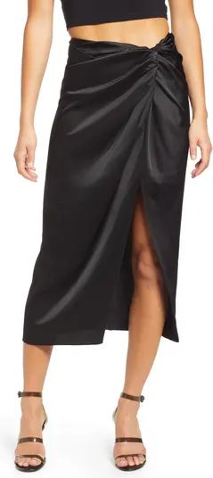 Inez Satin Midi Skirt | Nordstrom