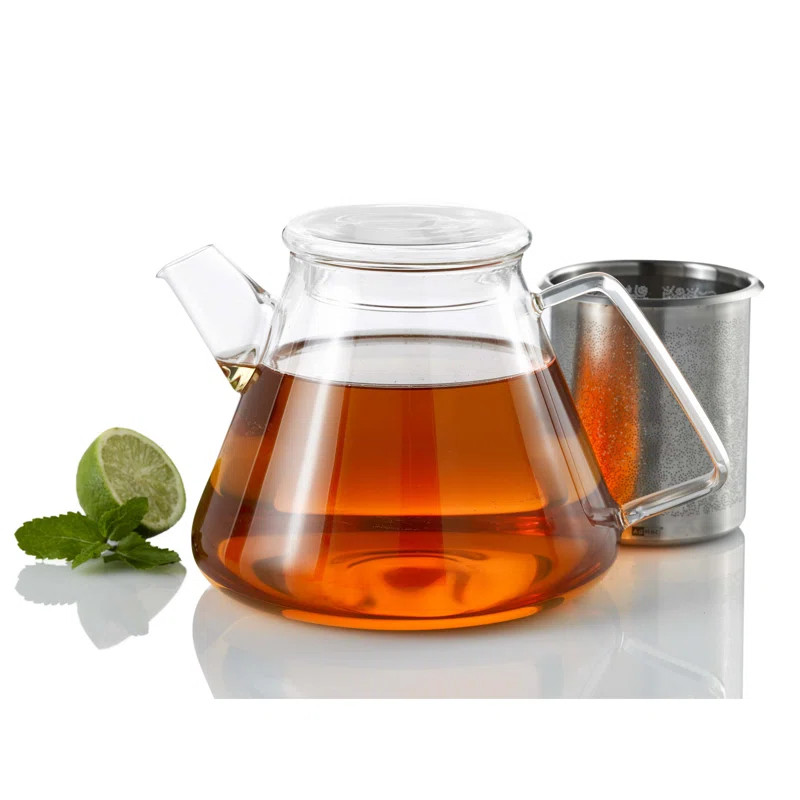AdHoc Orient+ Glass Teapot and Removable Infuser for Loose Leaf Tea 50oz | Wayfair North America