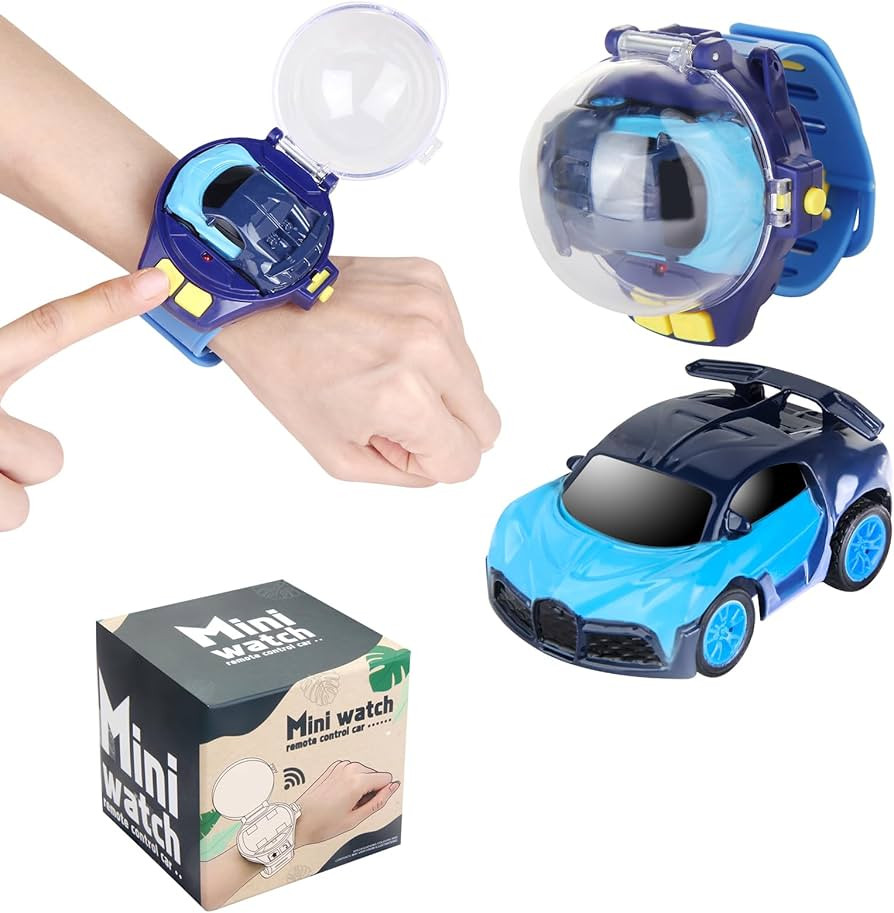 Tomatong Remote Control Car Watch Toys with LED Light,2.4 GHz Mini Racing Cars Wrist Toy for Kids... | Amazon (US)