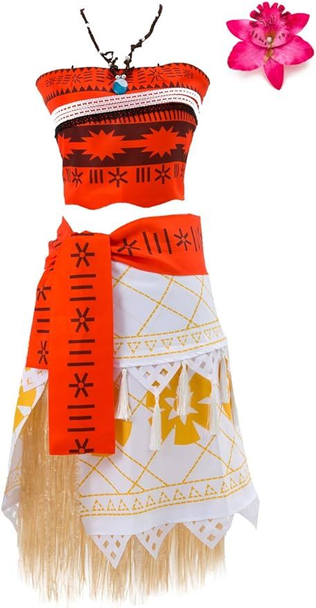 Ainiel Women Girls Skirt Set with Necklace Cosplay Costume Halloween | Amazon (US)