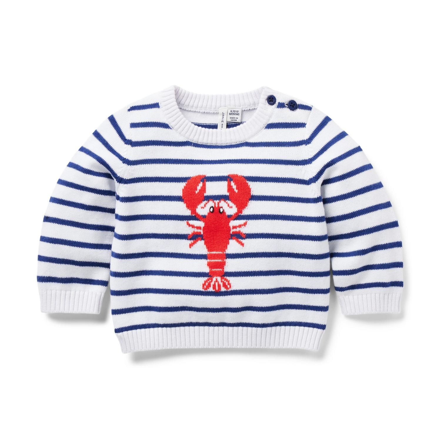 Baby Lobster Striped Sweater | Janie and Jack