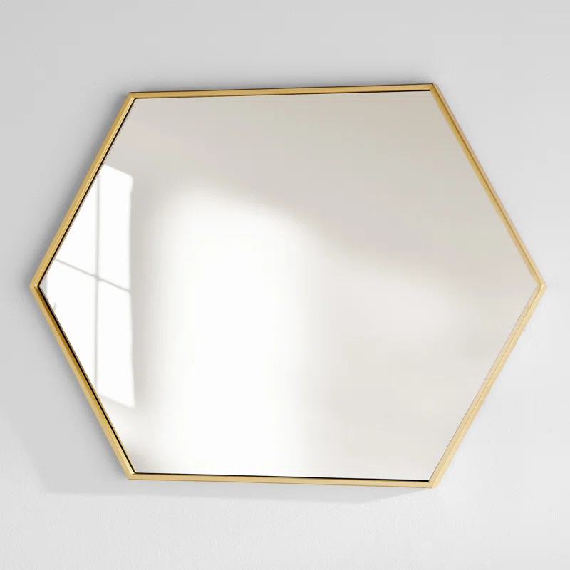 Sabine Metal Hexagon Wall Mirror | Wayfair North America