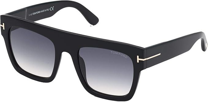 Tom Ford RENEE FT 0847 Shiny Black/Grey Shaded 52/21/140 women Sunglasses | Amazon (US)