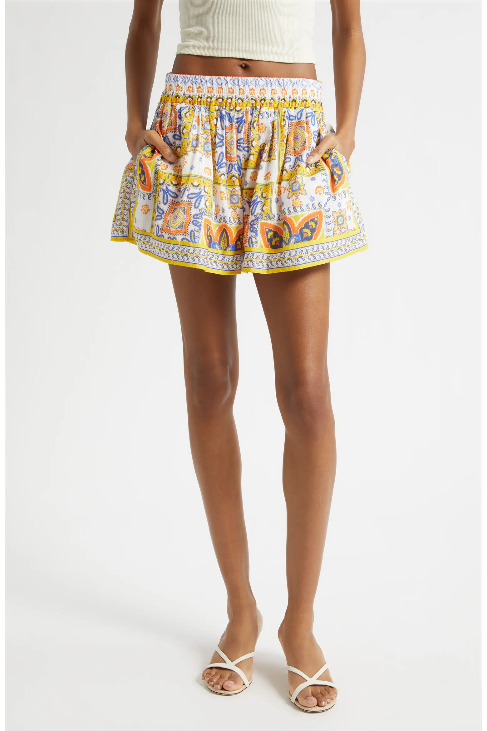 Angelina Tile Print Shorts (Women) | Nordstrom | Nordstrom