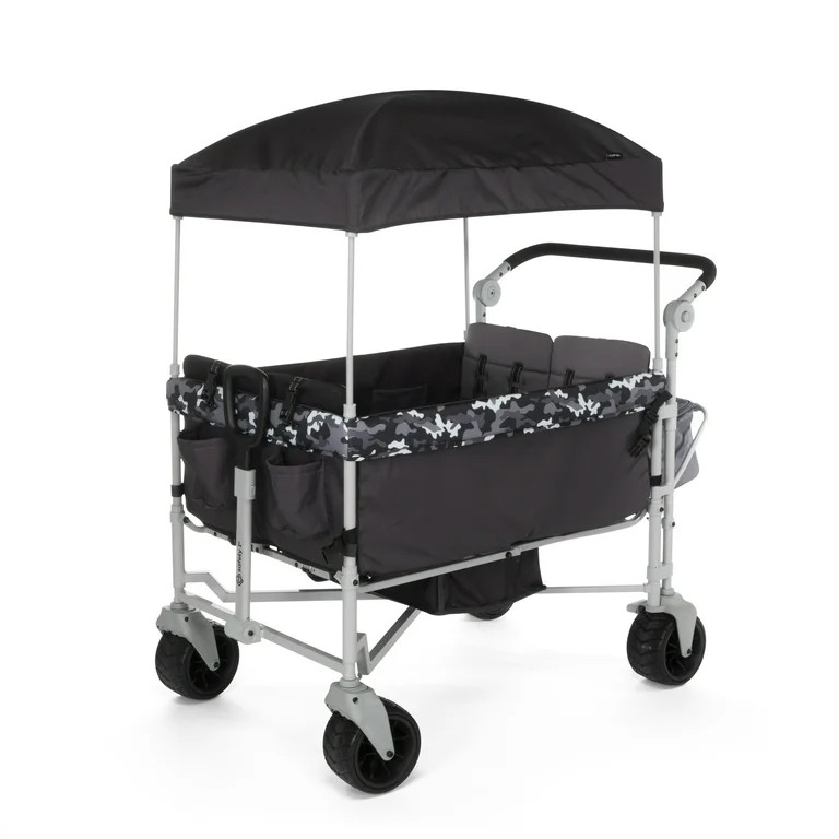 Safety 1st Summit Sprint Quad Wagon Stroller 4 Passenger, Charcoal Camo, Toddler, Unisex | Walmart (US)