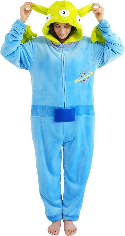 ressber Unisex Adult Onesie Pajamas Animal One Piece Halloween Costume Christmas Sleepwear Jumpsu... | Amazon (US)