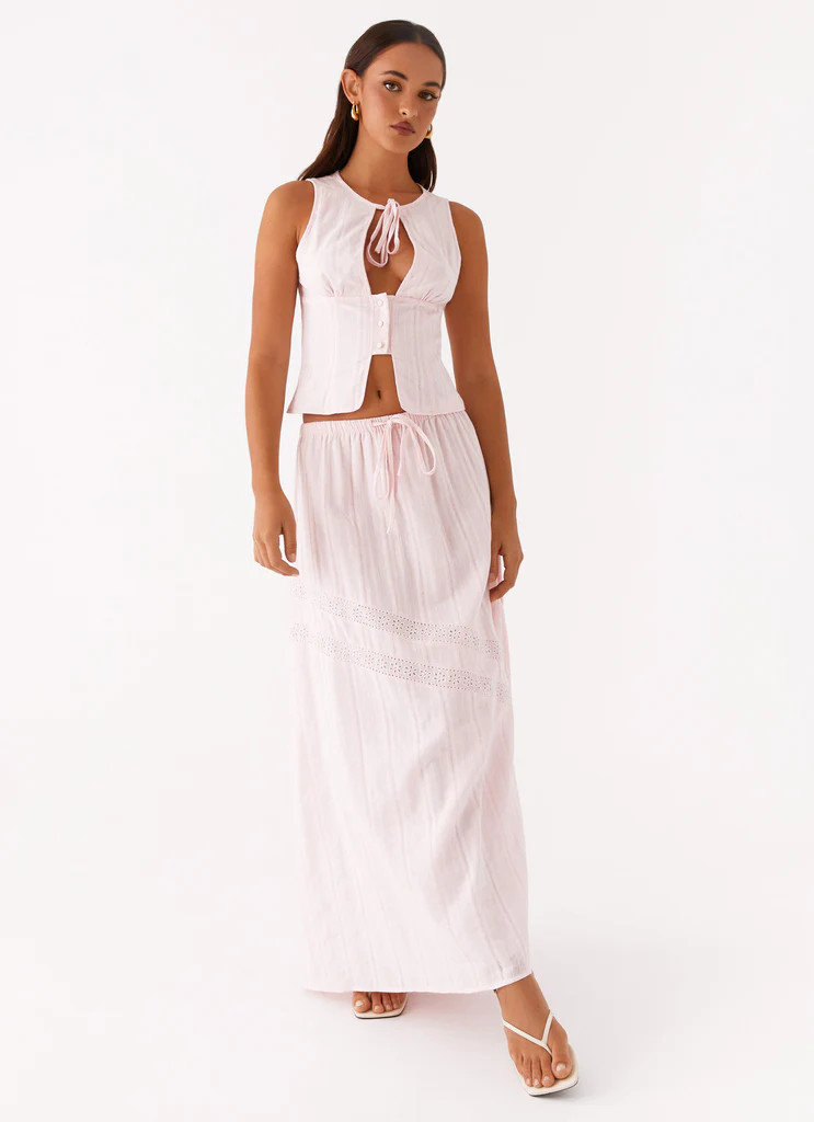 Bailey Tie Front Top - Blush | Peppermayo (Global)
