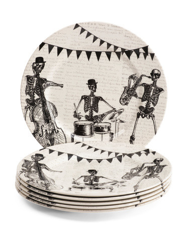 Set Of 6 Bones Band Dinner Plates | TJ Maxx
