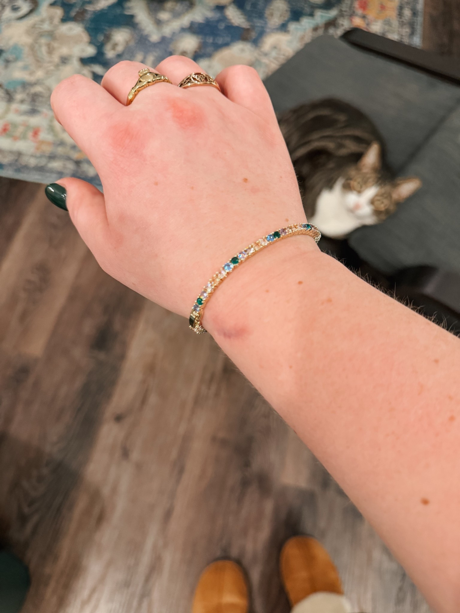 If you need a little extra sparkle in your day-to-day, this bracelet is a fun option ✨ I love the colorful stones and the price is totally reasonable 🎉

#LTKgrwm #LTKFindsUnder50 #LTKBeauty