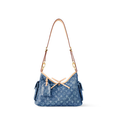 NEW Louis Vuitton Monogram Carryall Cargo PM Shoulder Bag Blue M28287 Auth LV | eBay | eBay US