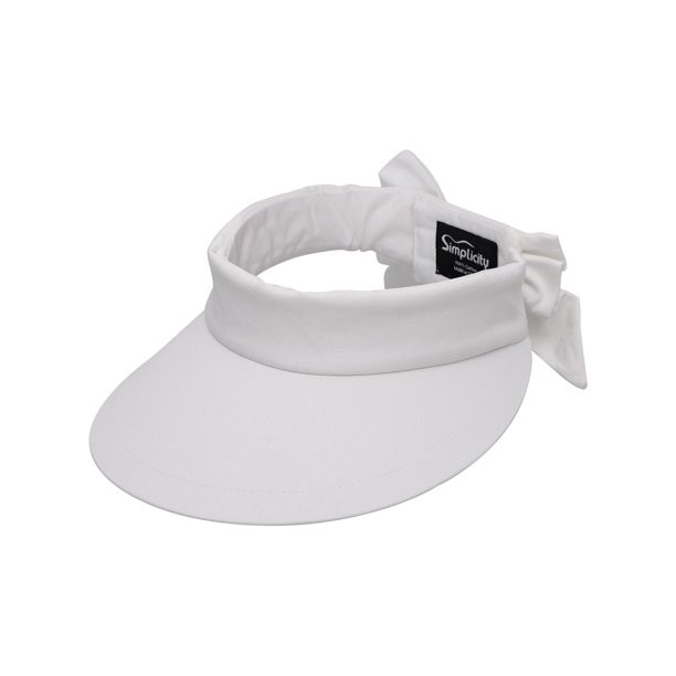 BASILICA - Women's SPF 50+  UV Protection Wide Brim Beach Sun Visor Hat,White - Walmart.com | Walmart (US)