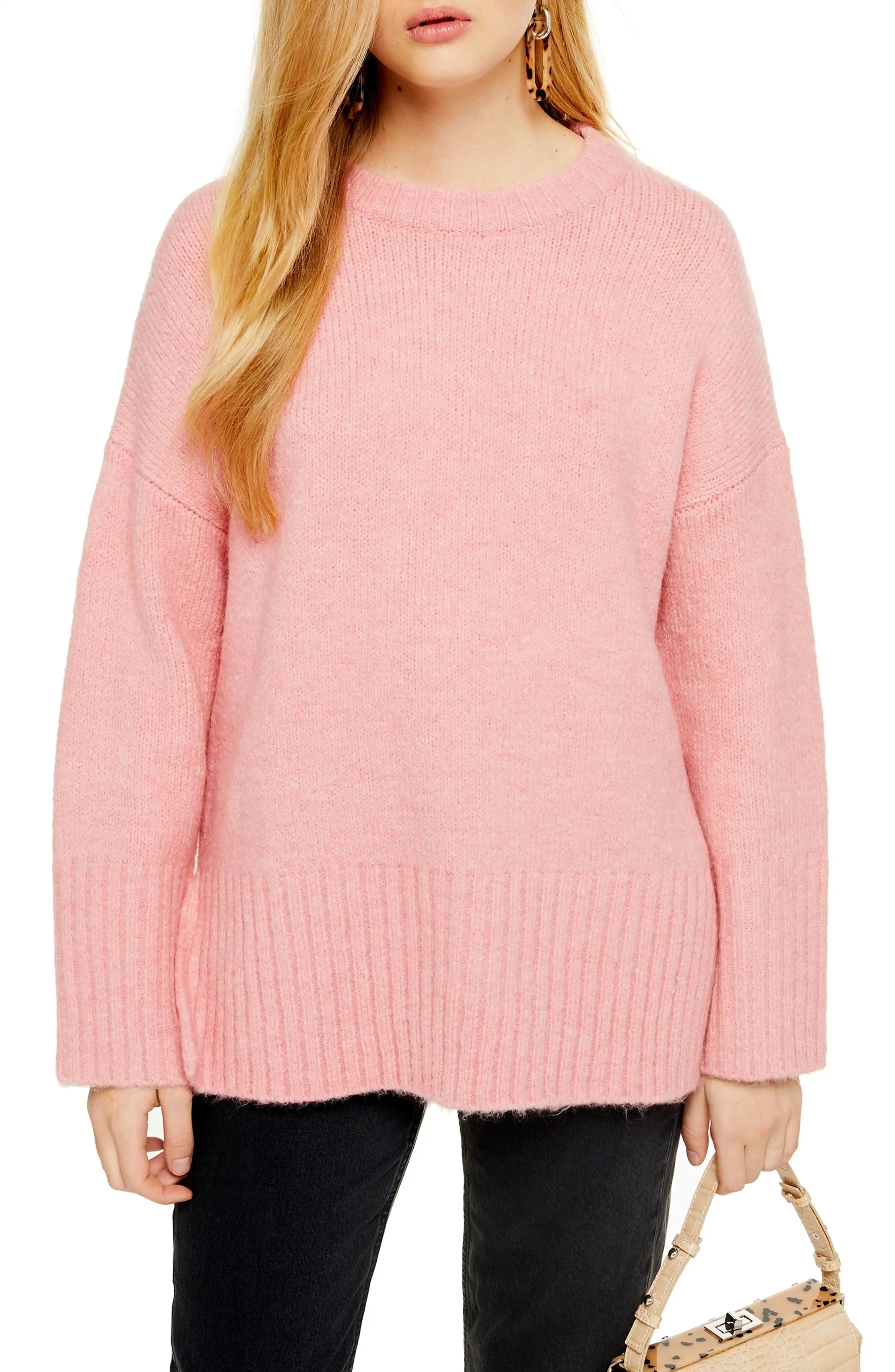 Supersoft Deep Hem Crewneck Sweater | Nordstrom