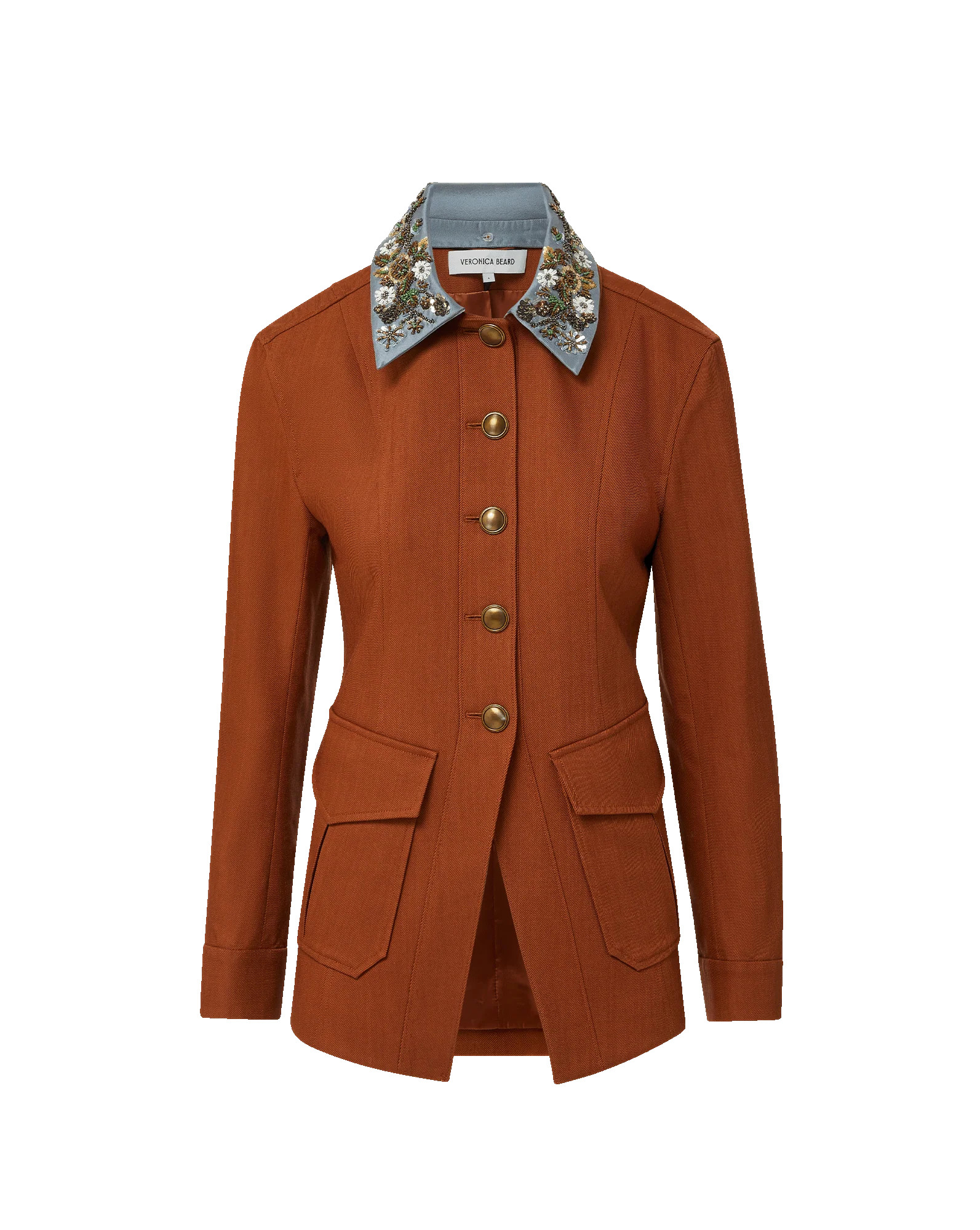 Laramie Dickey Jacket in Rust Red | Veronica Beard | Veronica Beard