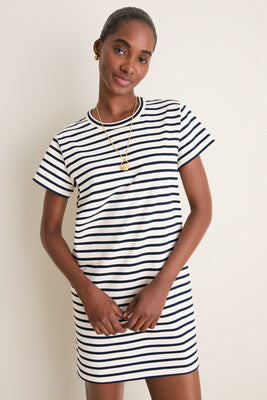 Navy Stripe Parker Mini Dress | Tuckernuck (US)