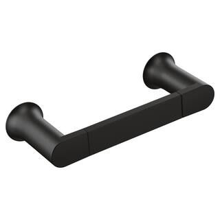 MOEN Genta LX 9 in. Wall Mounted Hand Towel Bar in Matte Black BH3886BL - The Home Depot | The Home Depot
