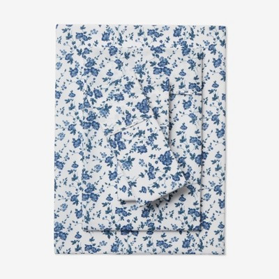 BrylaneHome Floral Sheet Set - Queen, Bluestone Floral | Target