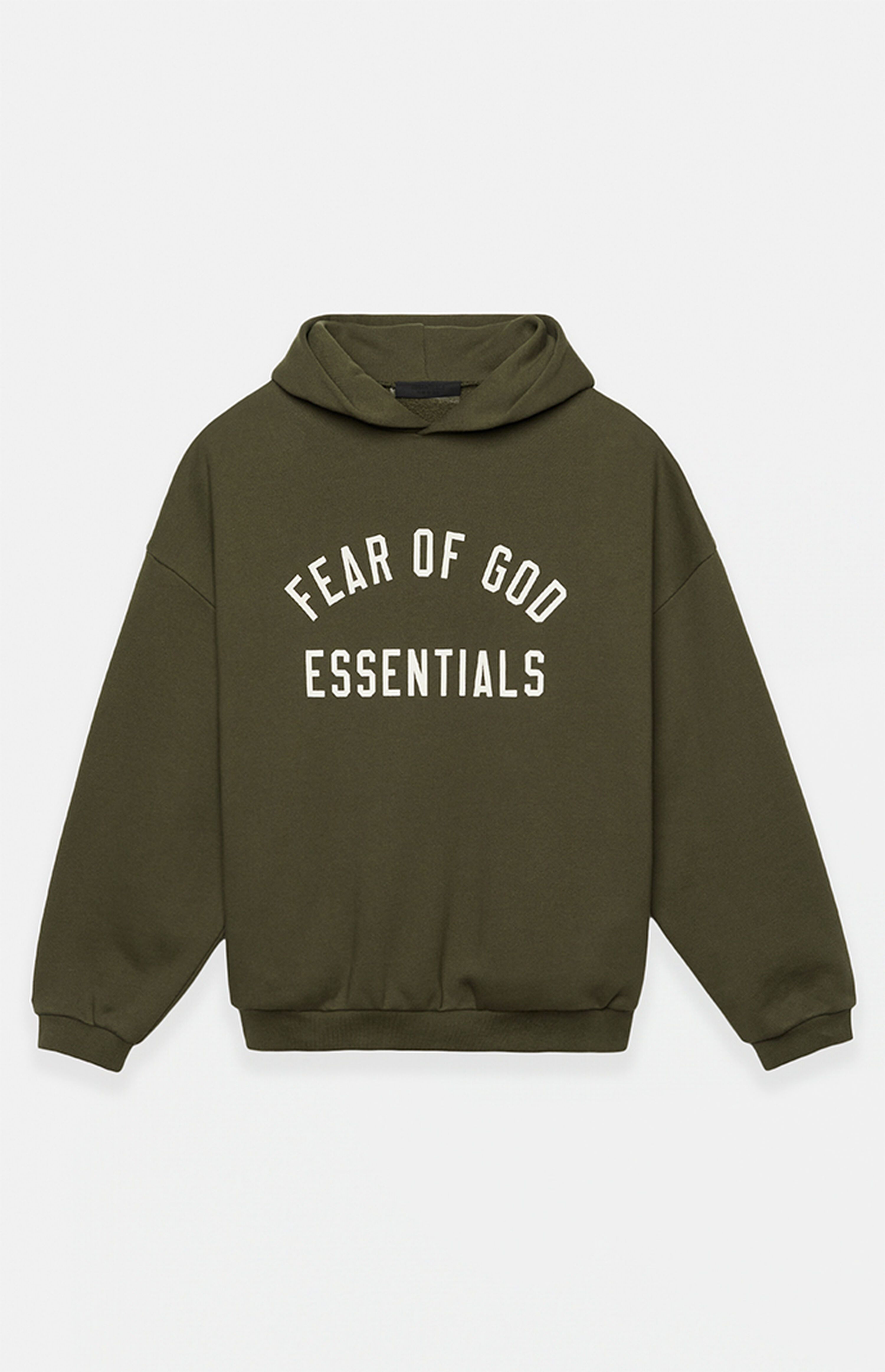 Fear of God Essentials Military Fleece Hoodie | PacSun