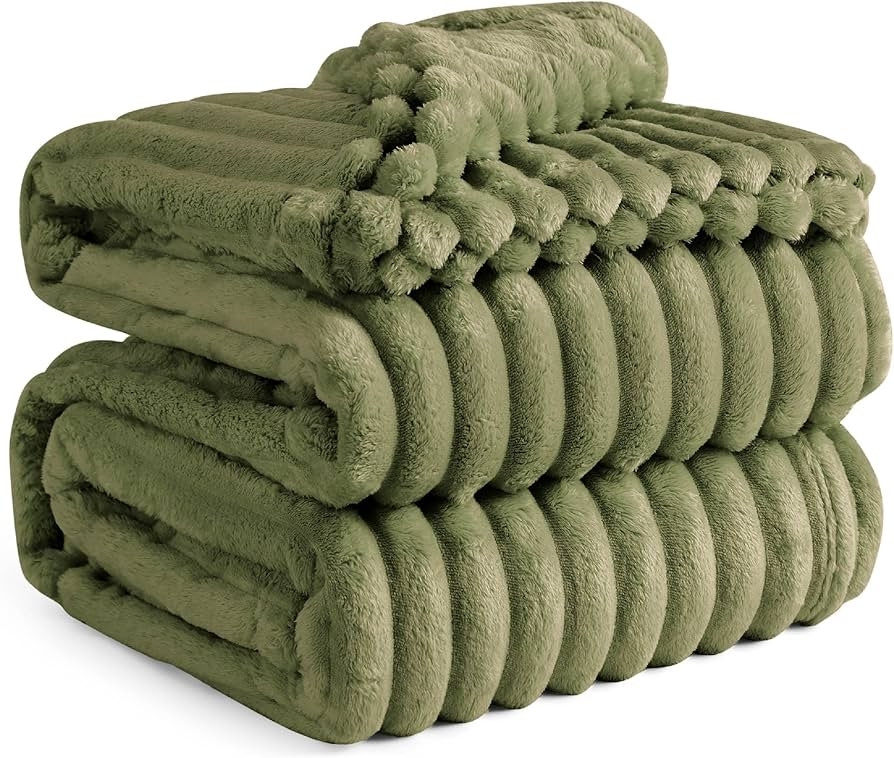 Bedsure GentleSoft Moss Fleece Queen Blanket for Couch - Cozy Soft Blankets for Women, Cute Small... | Amazon (US)
