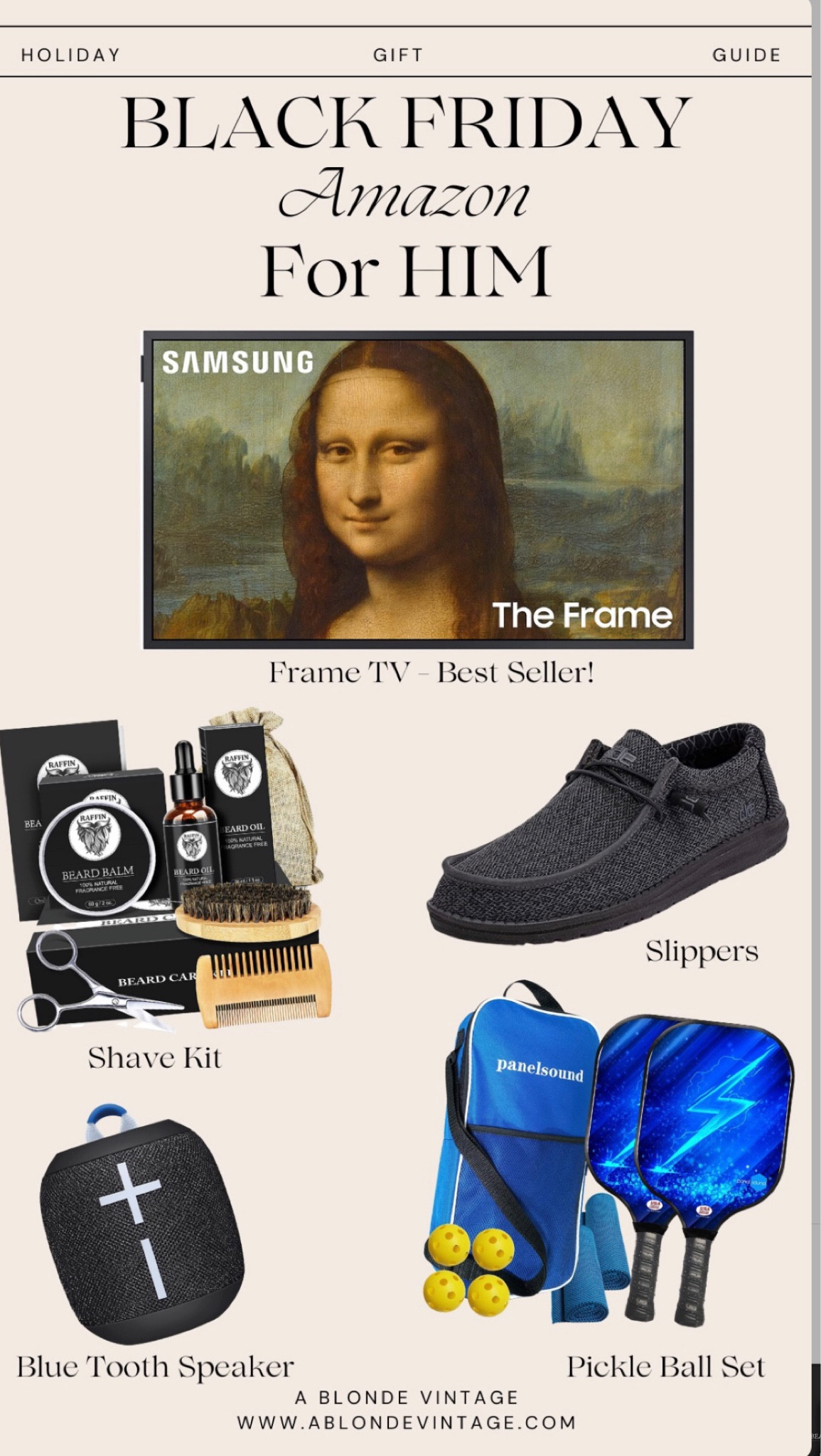The best black Friday deals for him! Shop this frame, TV, men’s slippers, men’s shave set and more during Amazon black Friday. #AmazonBlackFriday #Men’sGiftGuide #FrameTV.

#LTKsalealert #LTKfindsunder100 #LTKCyberWeek