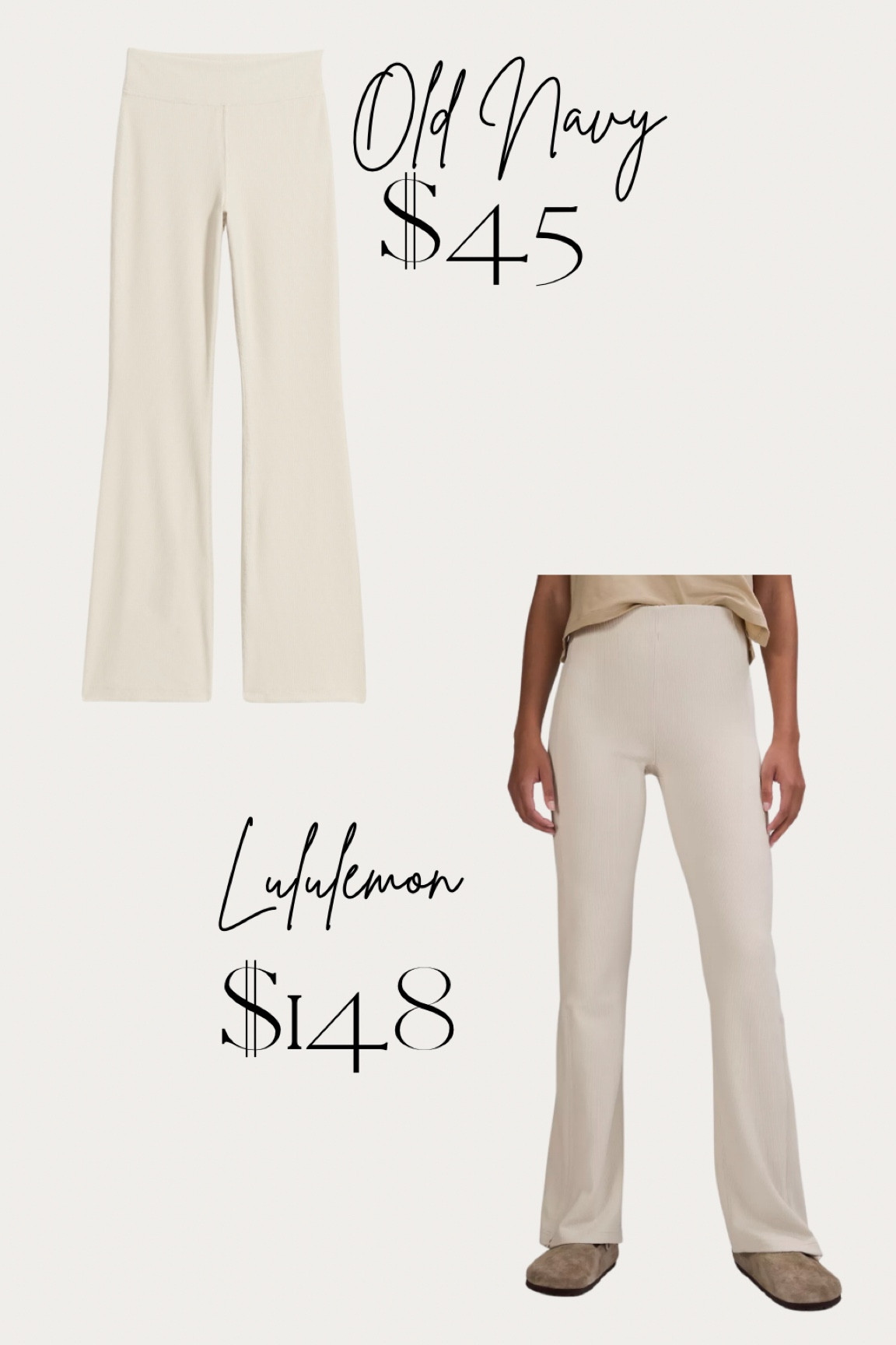 Found the BEST #lululemon inspired ribbed flare pant  & for 1/3 of the price too! #OldNavy

#LTKSale #LTKstyletip #LTKsalealert