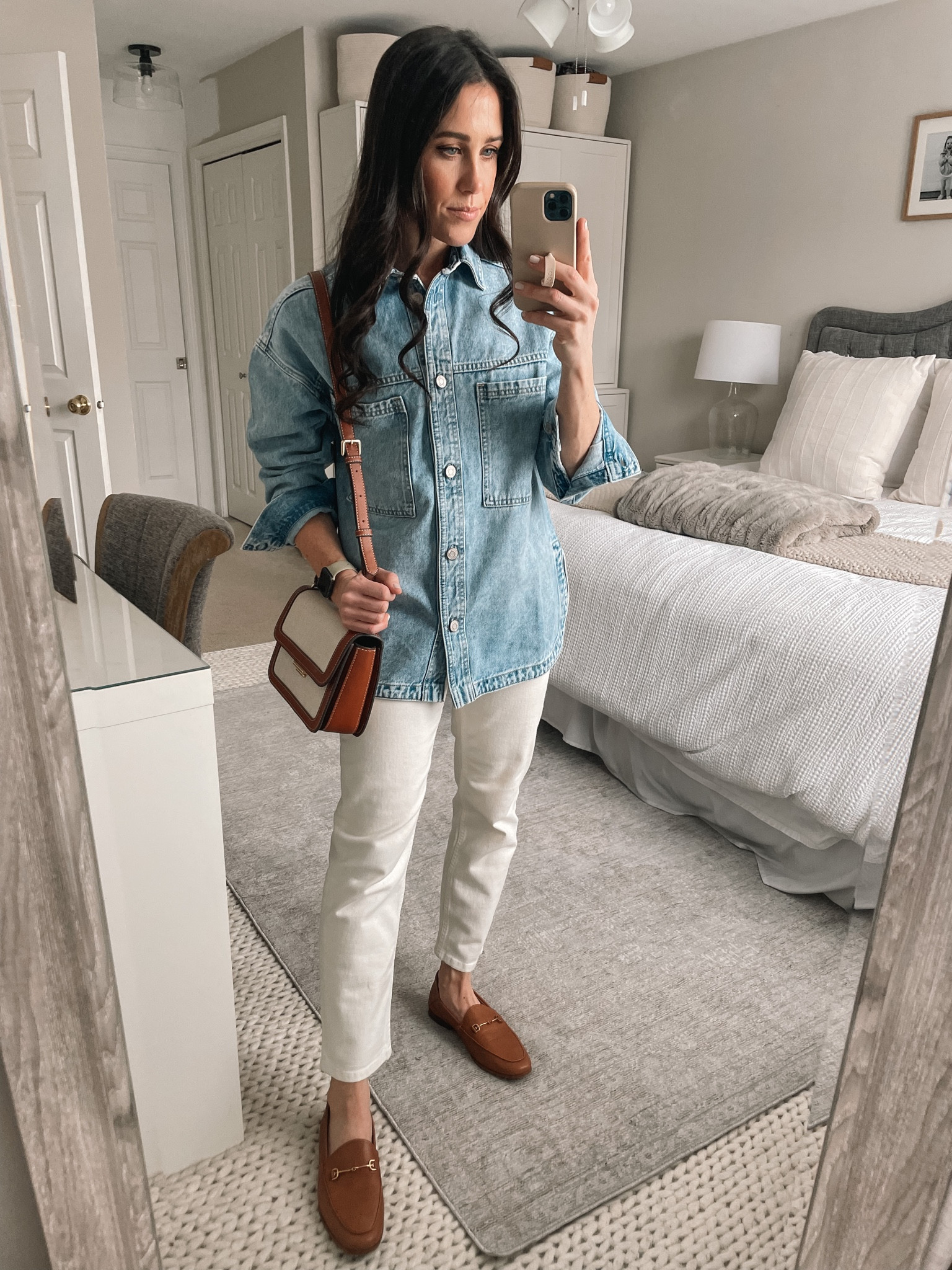 Denim Shirt
Everlane Jeans
Loafers 

#LTKunder100 #LTKstyletip #LTKFind