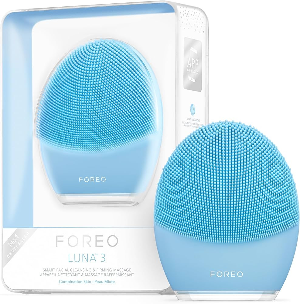 FOREO Luna 3 Facial Cleansing Brush | Anti Aging Face Massager | Enhances Absorption of Facial Sk... | Amazon (US)