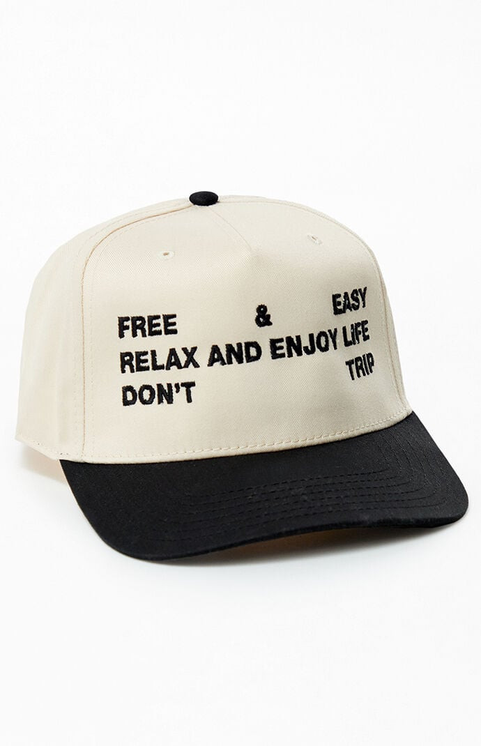 Free & Easy Trifecta Two Tone 5 Panel Snapback Hat in Black | PacSun