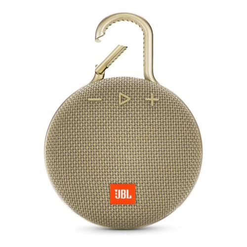 JBL Clip 3, Desert Sand - Waterproof, Durable & Portable Bluetooth Speaker - Up to 10 Hours of Play - Includes Noise-Cancelling Speakerphone & Wireless Streaming | Amazon (US)