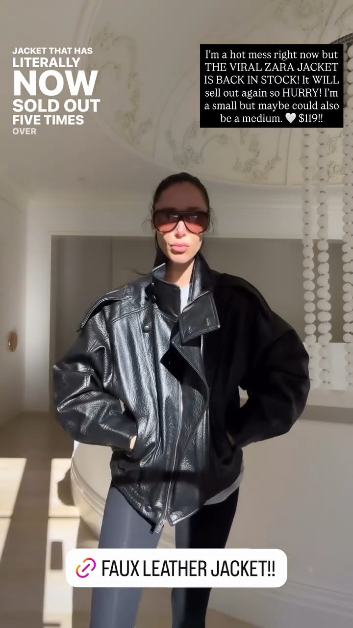  I’m a hot mess right now but THE VIRAL ZARA JACKET IS BACK IN STOCK! It WILL sell out again so HURRY! I’m a small but maybe could also be a medium. 🤍 $119!!

#LTKgrwm #LTKootd #LTKmomlife