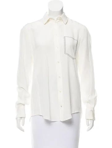 Joseph Silk Button-Up Top | The Real Real, Inc.