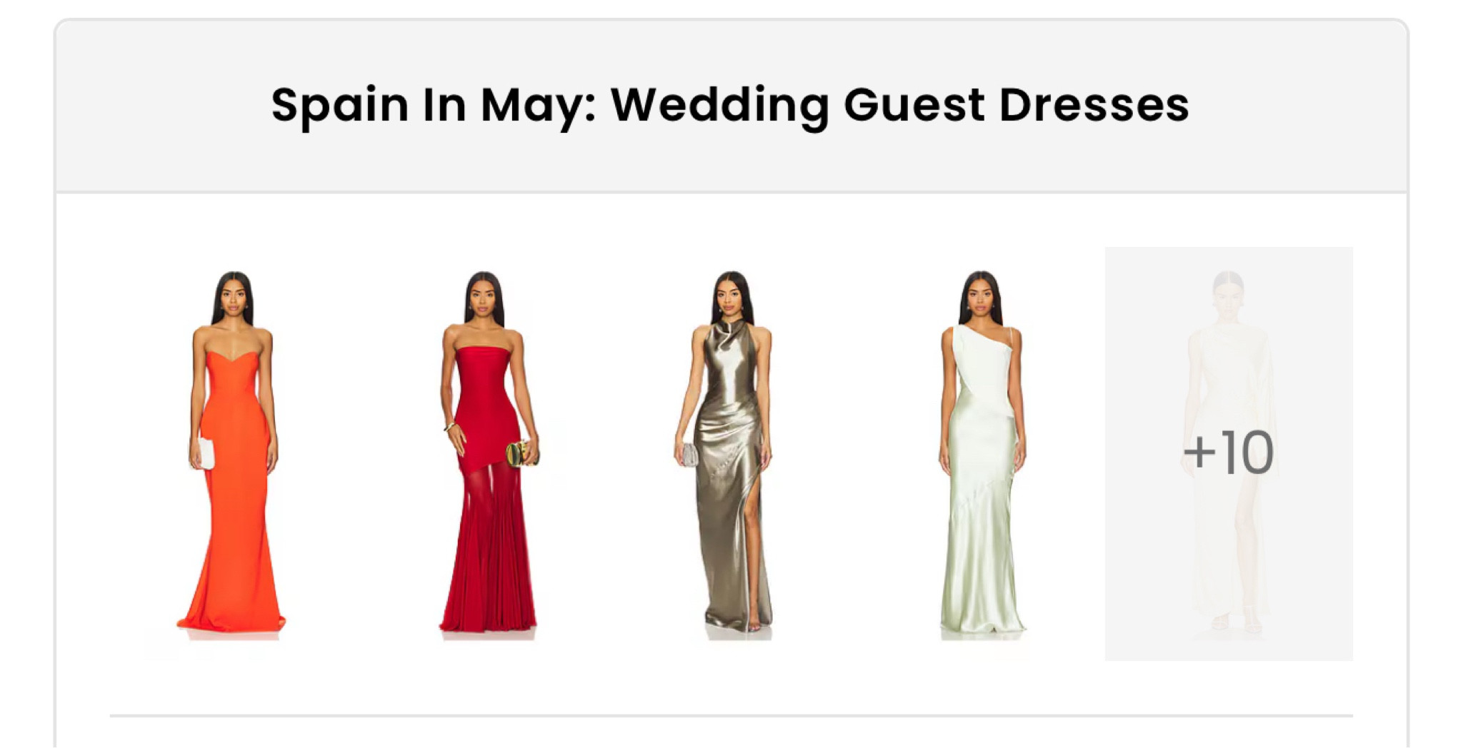 Wedding guest dress for Spain in May 

#LTKTravel #LTKParties #LTKWedding