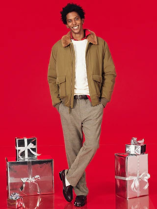 Water-Resistant Aviator Bomber Jacket | Old Navy (US)