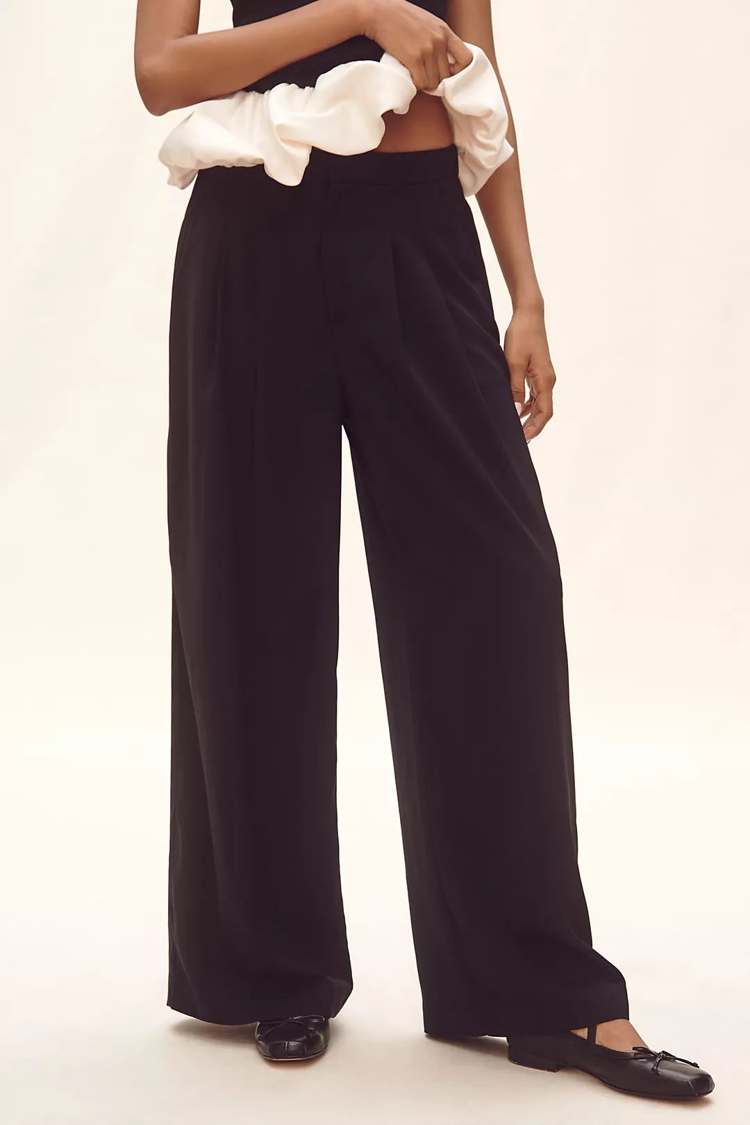 Maeve Wide-Leg Trouser Pants | Anthropologie (US)